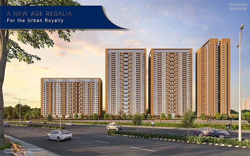 Luxury apartment towers at Mantra Meridian Balewadi Pune