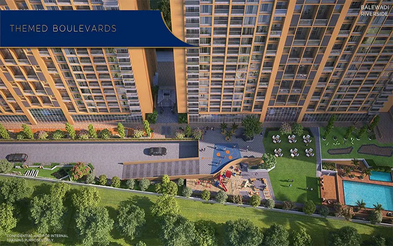Mantra Meridian Balewadi Pune living room interior