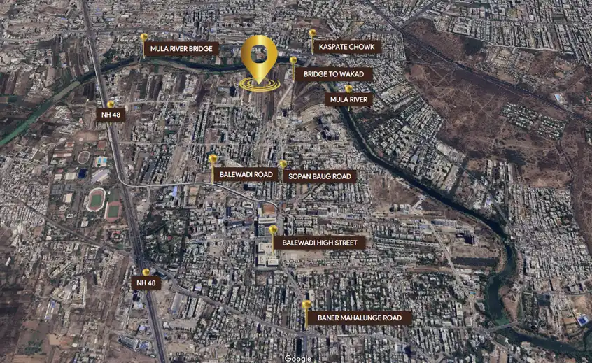 Mantra Meridian Balewadi Pune high rise residential towers